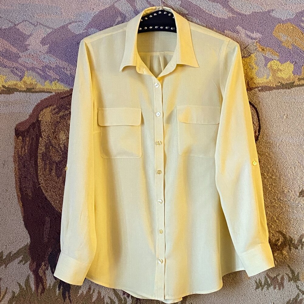Nexx Women's Yellow Button Down Shirt